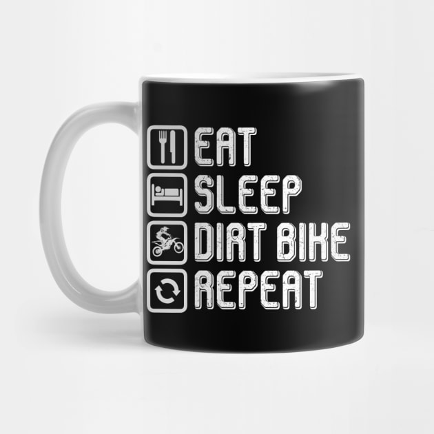 Motocross Bike Motorcycle eat sleep dirt bike repeat by Little Treasures